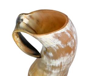 Authentic 100% Polished Buffalo Horn Tankard Viking Style Animal Themed Nautical Eco-Friendly <b>Large</b> Capacity Beer Drinking <b>Mug</b> - Product Image 4