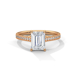 Elegant Gold Silver Ladies Radiant Cut <b>Ring</b> 4.25 CTS Moissanite CVD Colour Stone CZ EGL VVS2 D VS1 Jewelry - Product Image 2