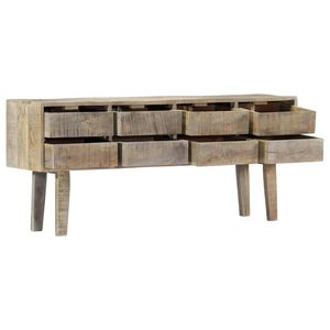 Buffet en bois de manguier massif 55,1"x11,8"x23,6" – Meuble élégant et durable - Product Image 4