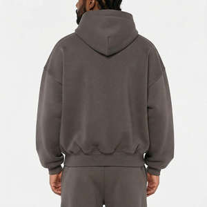 Custom Oem Odm Service Oversized Baggy Hoodie Durable <b>Thick</b> <b>Fleece</b> Material Streetwear Fashion Drop Shoulder Pullover Hoodies - Product Image 2