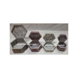 สินค้ายอดนิยมธรรมชาติSoapstoneแกะสลักกล่องมองหาของขวัญแกะสลักกล่องรูปสี่เหลี่ยมผืนผ้าเครื่องประดับงานแต่งงานของขวัญผลิตภัณฑ์สําหรับผู้ซื้อ - Product Image 5