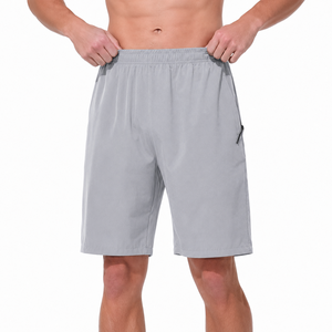 Pantalones Cortos Deportivos Personalizados para Hombre, Color Gris Claro, de Secado Rápido, para Gimnasio, Correr, Entrenamiento y Ejercicio - Product Image 5