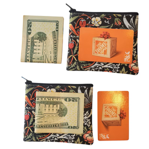 Monedero de Mujer, Mini, Portátil, con Cierre de Cadena, de Tela de Algodón Floral Acolchada, Estilo Vintage, Hecho a Mano, para Guardar Dinero, Regalo - Product Image 1