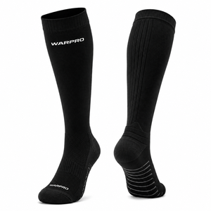 Chaussettes de genou unisexes WARPRO INDUSTRY Pyrotect, en nylon/coton extensible, antidérapantes, respirantes, coupe-vent, pour le football et l'équitation - Product Image 1