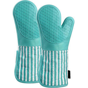 100%Cotton Woven <b>Kitchen</b> Chef Mittens Custom Logo Printed Cotton Mitten Gloves Heat Resistant <b>Kitchen</b> Mittens - Product Image 5