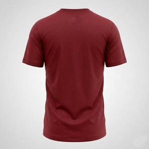 เสื้อยืดคอกลมแขนสั้นผู้ชาย ผ้าฝ้าย 100% สีพื้น ทรงปกติ ผ้าเจอร์ซีย์ถัก ย้อมสีเรียบ ดีไซน์เรียบง่าย - Product Image 3