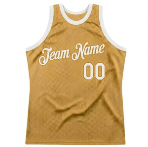 Custom Logo Basketball Jersey Men Sublimation Mesh Tank Top Breathable Teamwear Uniform Yellow and <b>White</b> Training Wear Men's <b>Tee</b> - Product Image 3
