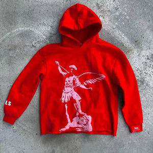 Sweat à capuche surdimensionné pour homme, personnalisé OEM, avec impression en relief, style streetwear hip-hop, 100% coton, techniques de broderie - Product Image 2
