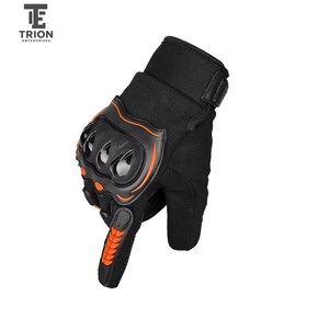Gants de moto en cuir pour l'hiver, gants de motocross à doigts entiers, compatibles avec les écrans tactiles, antidérapants, respirants, unisexes, avec sangle de poignet réglable - Product Image 2