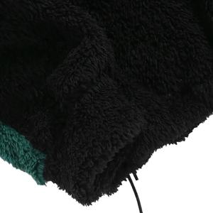 Sweat à capuche en coton sherpa personnalisé thermique, lourd, effet vieilli, patchwork, couture vintage, streetwear, délavé à l'acide, effet décoloré par le soleil - Product Image 5