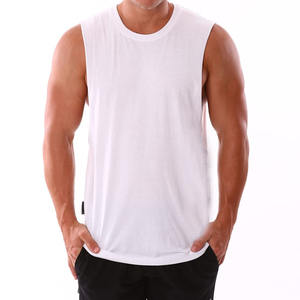 Débardeur de sport pour hommes, coupe musculation, sans manches, avec logo personnalisé, couleur au choix - Product Image 1