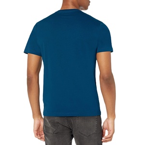 <b>100</b>% <b>Polyester</b> Quick Dry Breathable Regular Fit Solid Pattern Casual Jersey Knit Top Gym Wear Men's Sporty Short Sleeve T-<b>Shirt</b> - Product Image 2