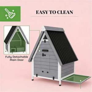 Gallinero de Madera para Exteriores, Villa para Pollos - para sus Amigos Peludos - Product Image 3