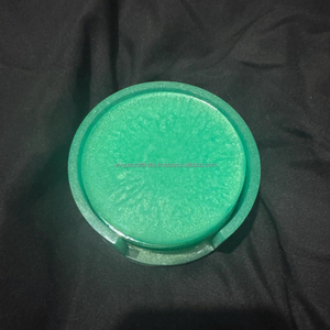 Posavasos de resina transparente hechos a mano, artículos para beber minimalistas y elegantes, Decoración de mesa moderna, accesorios de resina elegantes para el hogar - Product Image 3