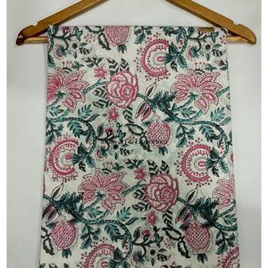 Tela de Algodón Cambray Estampada a Bloques 60x60, Tela de Algodón con Estampado Tradicional Jaipuri - Product Image 3