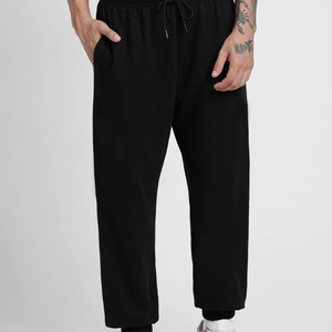 Pantalones de hombre de corte recto a la moda, pantalones casuales cómodos para hombre, pantalones de poliéster para gimnasio, para uso deportivo y casual. - Product Image 1