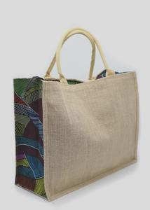 Bolsa de Yute a Rayas de Suministro Directo de Fábrica, Bolsa Ecológica Reutilizable para Empaque de Regalos y Tiendas Boutique, Disponible para la Venta - Product Image 3