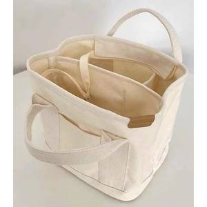 Recycled Heavy-Duty Canvas Grocery Tote Bag Reusable Cotton Shopping Handled Printed Pattern Great Gifts Storage <b>Clothes</b> Bag - Product Image 2