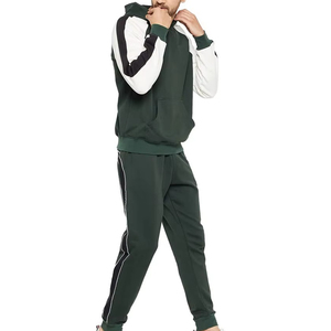 Conjunto Deportivo Premium de Talla Grande, Chaqueta con Capucha y Pantalones, Resistente al Viento, Ecológico, Diseño Hip Hop, Color Sólido, Poliéster/Algodón - Product Image 5