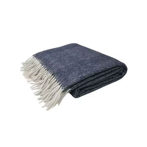 Manta Suave Azul Marino con Diseño Espigado para Cama, Sofá y Sillón, Ligera, Acogedora, para Todas las Estaciones - Product Image 2