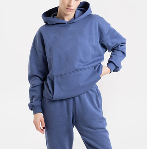 Nueva Llegada, Sudadera con Capucha para Mujer, Diseño Personalizado con Logotipo, Sudadera de Forro Polar, Manga Larga, Hombros Caídos, con Bolsillo - Product Image 1