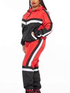 Women windbreaker tracksuit athletic <b>jacket</b> and pants set designed for running <b>workouts</b> travel and outdoor activities Women set - Product Image 5