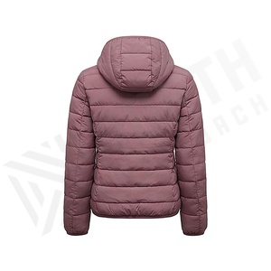 Chaqueta Acolchada con Capucha para Mujer, Invierno, Manga Larga, Color Sólido, Relleno de Poliéster, Cierre de Cremallera, Largo Regular - Product Image 2