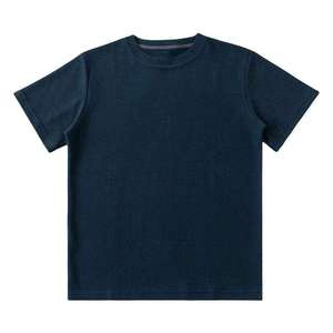 T-<b>shirt</b> Unisex <b>Waffle</b> Knitted Short Sleeve T-<b>shirt</b> Summer Heavyweight Men's Drop Shoulder Loose Solid Color - Product Image 2