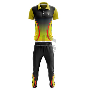 Maillot de cricket personnalisé, design d'uniforme d'équipe, respirant, 100% polyester, prix bas, nouveau maillot de cricket sublimé pour l'équipe de cricket pakistanaise et américaine - Product Image 3
