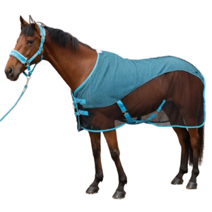 Couverture d'été en maille pour cheval, légère, respirante, protection anti-mouches avec col - Product Image 6