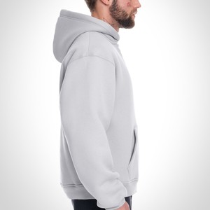 Custom Logo <b>Zip</b> Up Hoodies Men Heavyweight Cotton Fleece Streetwear Oversized Full <b>Zip</b> Sweatshirt Bulk Wholesale OEM Supplier - Product Image 5