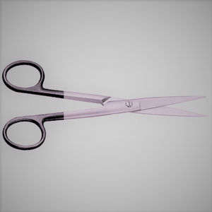 กรรไกรตัดมายองเนสสแตนเลสโค้งคุณภาพดีที่สุด ขนาด 14-17 ซม. พร้อมด้ามจับพลาสติก สำหรับการผ่าตัดทั่วไป - Product Image 2