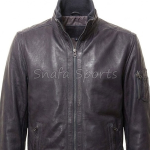 Veste en cuir pour homme, style hiver, chaude, de qualité supérieure, élégante, durable, tendance, moderne, longue, décontractée, veste en cuir - Product Image 3