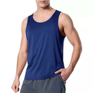 Camisetas sin mangas deportivas de secado rápido para hombre, ajustadas, para entrenamiento y running, modelo 2026 OEM, chaleco de algodón para hombre, venta al por mayor. - Product Image 6