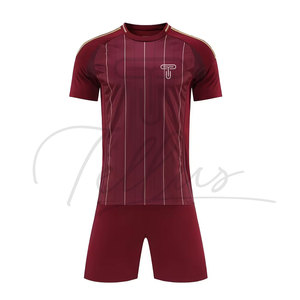 2026 High Quality Soccer Uniform Polyester Made Round Neck Soccer Jersey With Shorts Football Uniform With Customized Team <b>Name</b> - Product Image 1