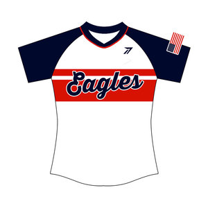 Maillot de softball rétro vintage pour femmes et filles, style baseball classique, respirant, personnalisable avec numéro, nom et logo, vente en gros - Product Image 1