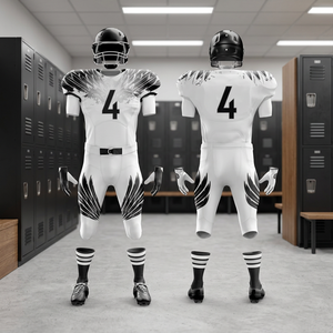 New Arrival Top Selling Custom American Football Jerseys and Shorts Breathable 100% Polyester Anti-Bacterial Quick Dry - Product Image 5