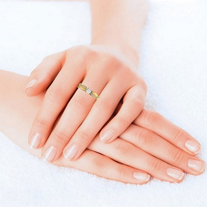 Star Dust Mujeres 14kYellow Gold Solitaire Anillo de compromiso Diseño retorcido único Regalo DE BODA clásico Diamante Perla Certificado IGI - Product Image 6