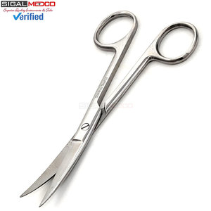 Juego de 3 Tijeras de Disección Manuales de 5.5 Pulgadas con Puntas Curvas Afiladas/Redondas, Instrumentos Quirúrgicos - Product Image 3