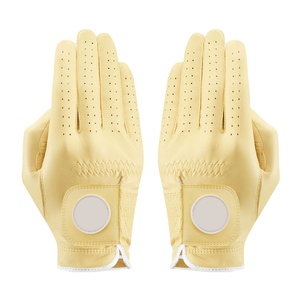 New Arrival Cheap Price Cabretta Leather Anti-Slip Soft Breathable Lightweight Adjustable Wrist Strap Sports For <b>Golf</b> Gloves - Product Image 1