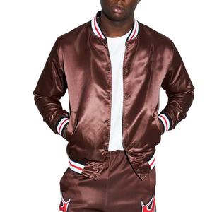 Chaqueta Universitaria de Satén de Invierno, Estilo Casual, Diseño Clásico, Chaqueta Bomber Bordada, Chaqueta Universitaria de Satén - Product Image 3