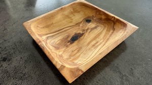 Bol en bois d'olivier rustique très demandé, petit bol artisanal pour servir les aliments, prix d'exportation en gros - Product Image 4