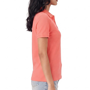 Camisetas Polo de algodón premium que ofrecen suavidad y comodidad para mujeres, ideales para un estilo relajado y fácil de combinar a diario. - Product Image 3