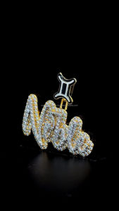 2025 Fine 925 Argent Moissanite Lettre Pendentifs Charmes Or Hip Hop Glacé Logo Nom Pendentif Personnalisable Fête Cadeaux pour Hommes - Product Image 6