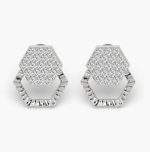 Elegant Vintage 14KT Yellow Gold Lab Grown Diamond IGI Certified Gold Plated Drop Earrings for Women Wedding Party Fine Gift - Product Image 3