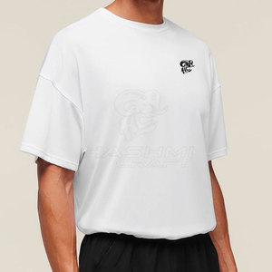 T-shirts amples pour hommes, style moderne, coutures durables, tissu premium, coupe ample, vêtements décontractés pour le fitness - Product Image 6