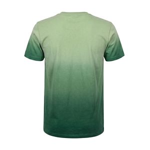 Plus Size Green Ombre Gradient Dyed Cotton T-<b>Shirt</b> Heavyweight Vintage Washed Streetwear Men Crewneck Short Sleeve <b>Shirts</b> - Product Image 2