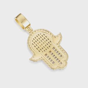Colgante Hamsa, Colgante Ojo de Eil, Colgante Mano de Fátima, Colgante de Plata 925 con Incrustaciones, Colgante Espiritual de Buena Suerte, Joyería de Protección - Product Image 6