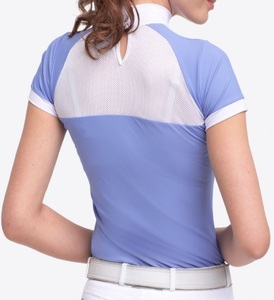 Chemise de compétition équestre de haute qualité, extensible dans 4 directions, en tissu technique doux au toucher, idéale pour la compétition et les spectacles. - Product Image 4
