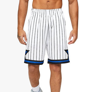 Shorts de basket-ball en maille pour hommes, personnalisables avec logo, haute qualité, respirants, séchage rapide, polyester, vente en gros, 5 pouces - Product Image 1